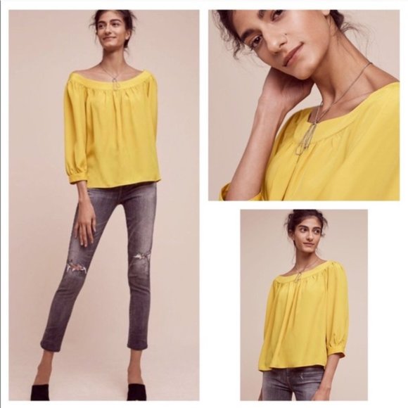 Anthropologie Tops - Anthropology Maeve Off The Shoulder Blouse